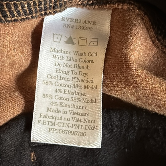 Everlane Women’s The Dream Pant Heathered Auburn Knit Cropped, size Medium - Picture 7 of 10